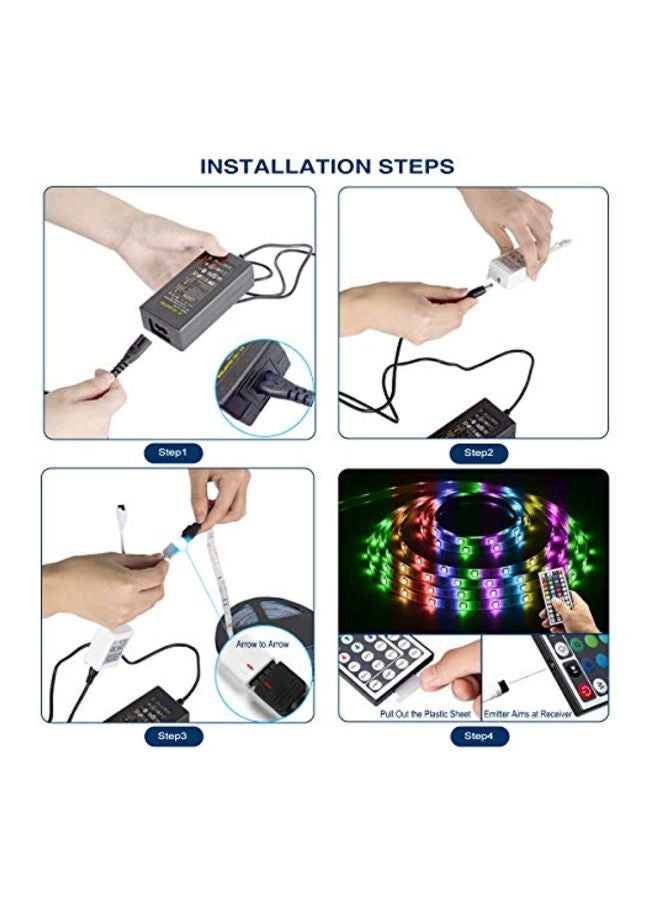 DAYBETTER LED Strip Lights Red/Green/Blue 7.4x2x7.4inch - Image 4