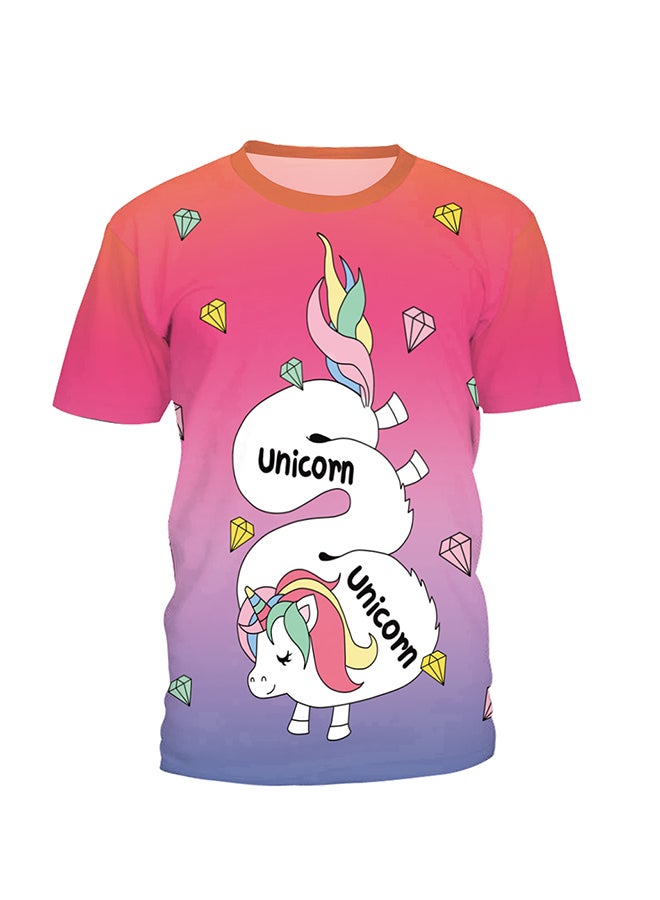 NADABAO 3D Printing Short Sleeve Couple T-Shirt Multicolour - Image 2