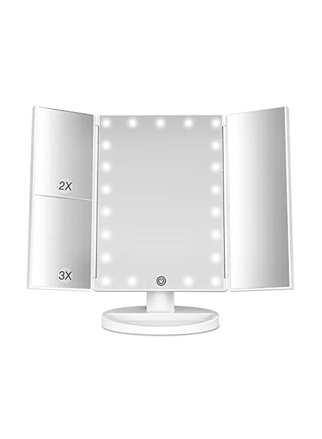بيستوب مرآة تزيين مزودة بإضاءة LED أبيض - Image 1