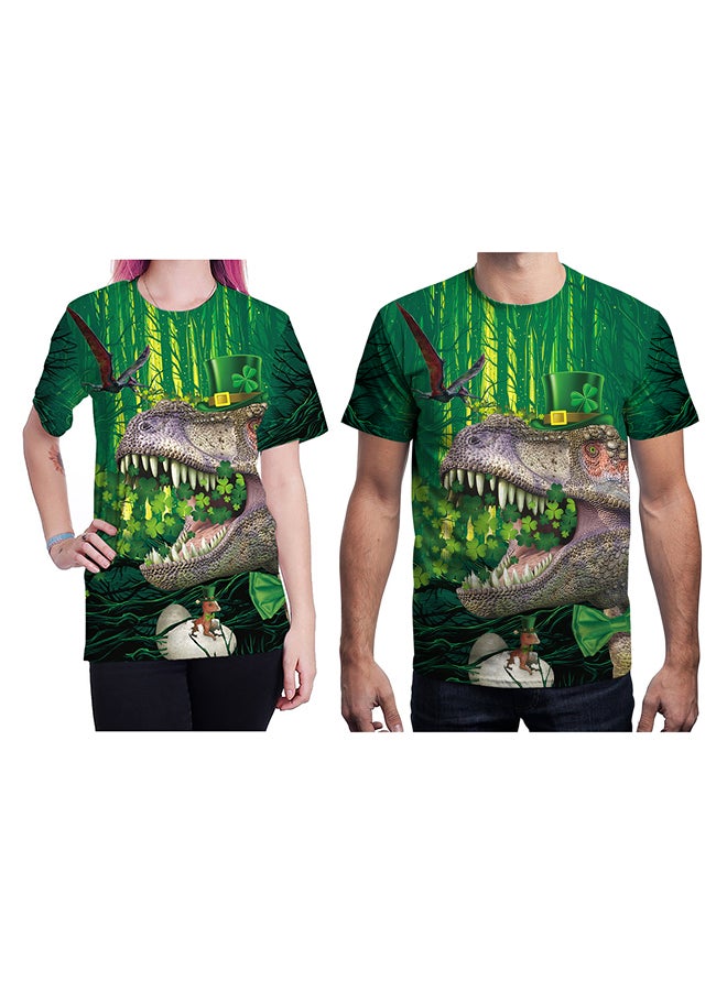 NADABAO 3D Printing Short Sleeve Couple T-Shirt Multicolour - Image 1