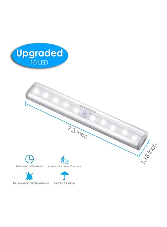 3-Piece Motion Sensor Light White 8.4x4.4x1.4inch