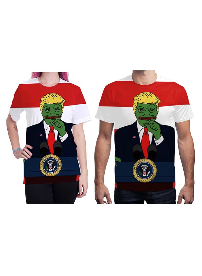 NADABAO 3D Printing Short Sleeve Couple T-Shirt Multicolour - Image 1