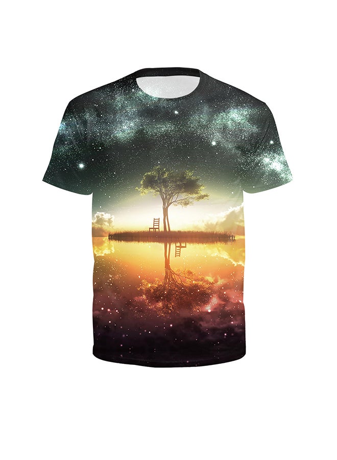 NADABAO - 3D Printing Short Sleeve Couple T-Shirt Multicolour - Image 1