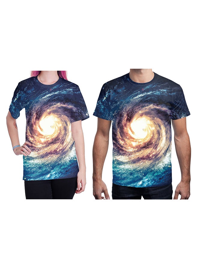 NADABAO 3D Printing Short Sleeve Couple T-Shirt Multicolour - Image 1