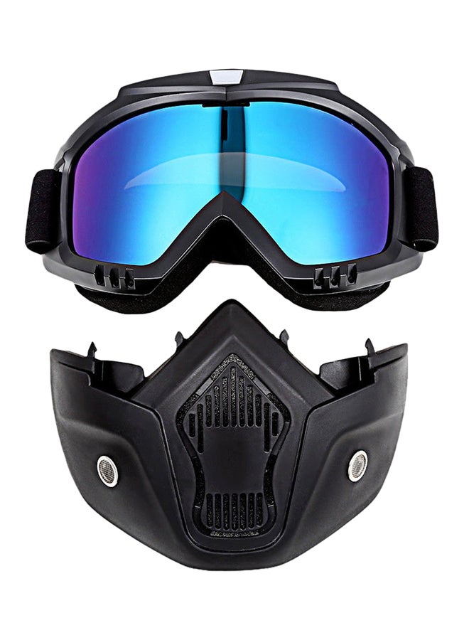 Generic - Motorcycle Face Mask With Glasses - Image 1