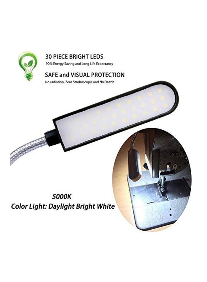 جنسان مصباح إضاءة LED لماكينة الخياطة أبيض 12بوصة  - Image 4
