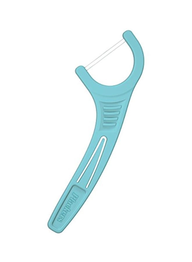 75-Piece Twin-Line Dental Floss Pick Blue
