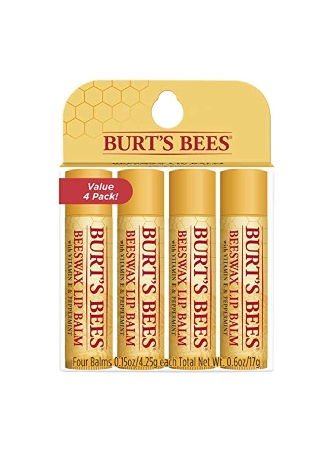 Burt's Bees - 4-Piece Moisturizing Lip Balm - Image 1