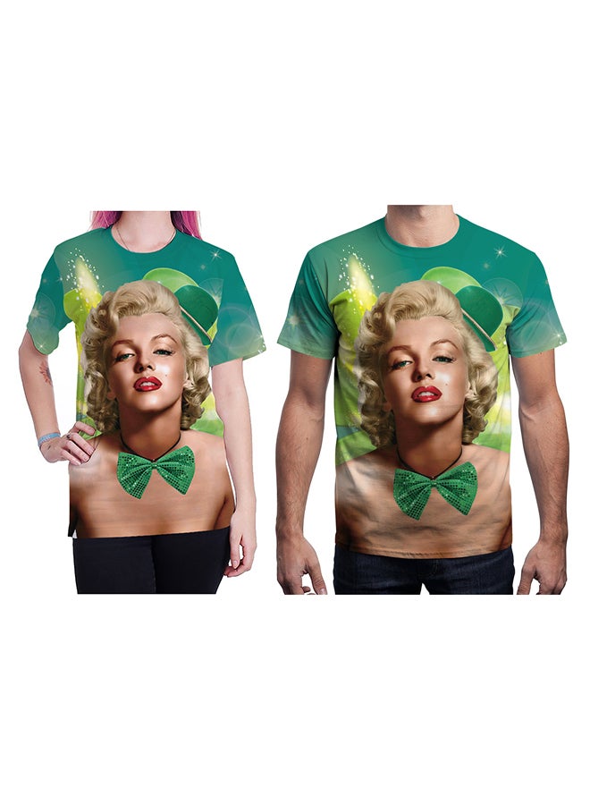 NADABAO 3D Printing Short Sleeve Couple T-Shirt Multicolour - Image 1