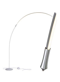 Sparq Arc LED Floor Lamp Platinum Silver 50x20x30inch
