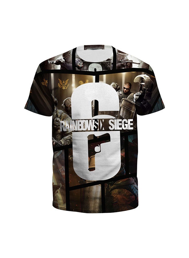 NADABAO - 3D Printing Short Sleeve Couple T-Shirt Multicolour - Image 1