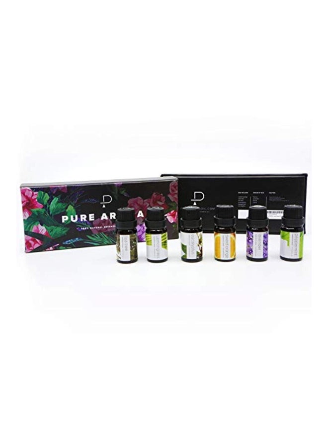 بيور أروما طقم زيت عطري مكون من 6 قطع شفاف 10ملليلتر  - Image 3