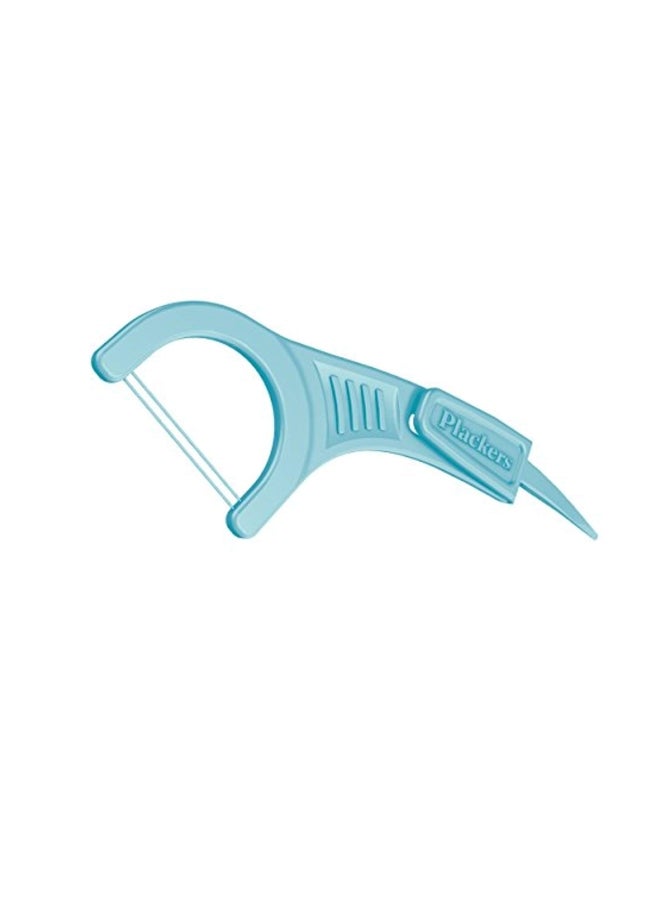 75-Piece Twin-Line Dental Floss Pick Blue
