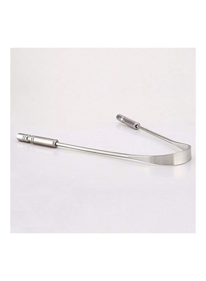 سول غيني أداة تشقير اللسان وتنظيفه مصنفة جراحياً فضي - Image 2