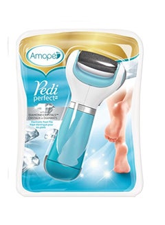 Amope Pedi Perfect Electronic Foot File Blue/White/Black  - Image 1