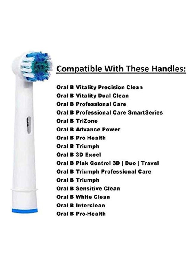 Alayna Pack Of 20 Electric Toothbrush Replacement Head White/Blue/Green - Image 3