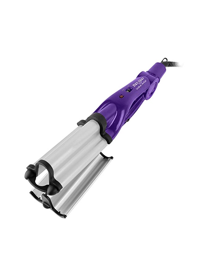BED HEAD Wave Artist Curling Hair Straightener Purple/Silver - Image 1