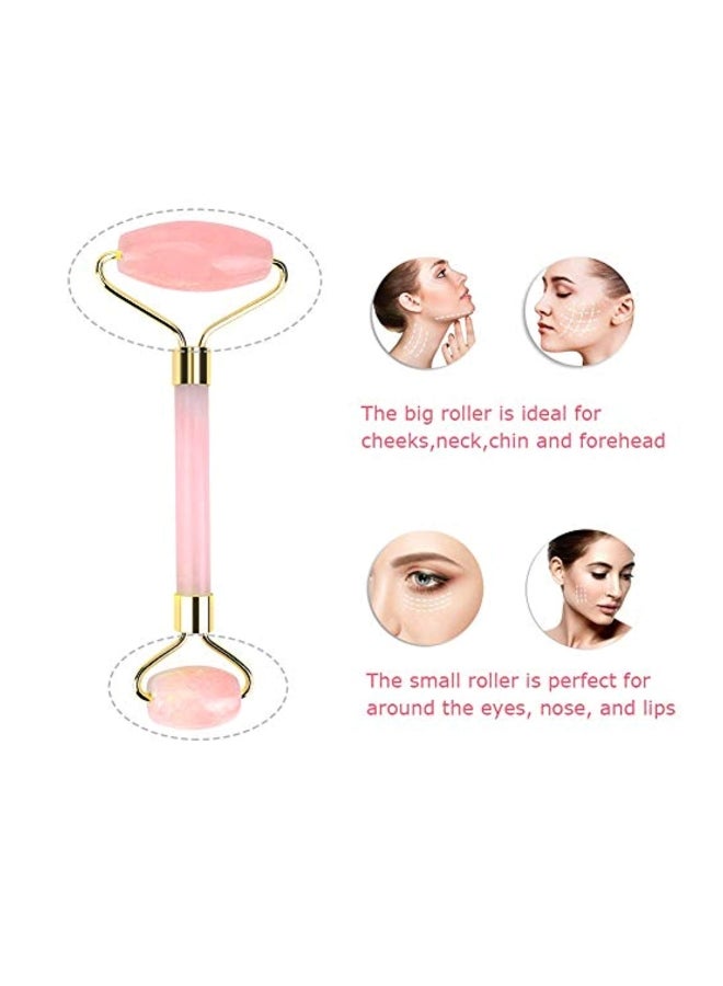 Deciniee 2-In-1 Jade Roller Massager Set Pink - Image 5