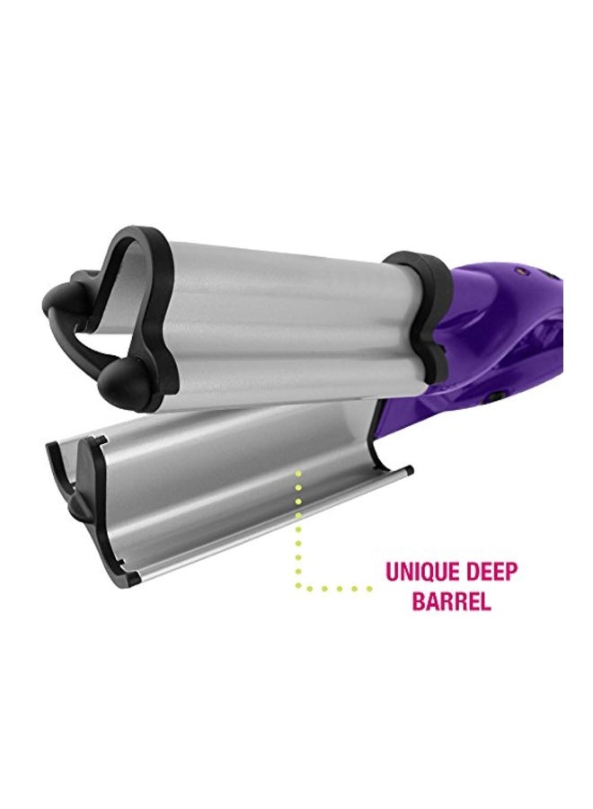 BED HEAD Wave Artist Curling Hair Straightener Purple/Silver - Image 3