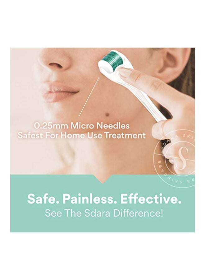 Sdara Skincare - Micro Needle Derma Roller White/Green - Image 1