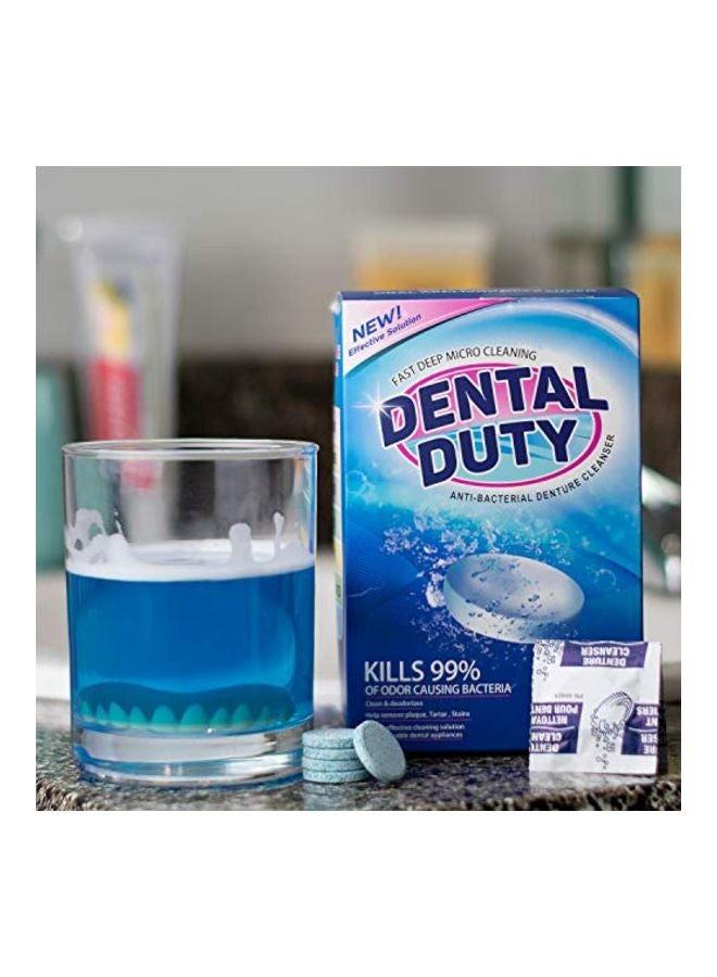 Dental Duty 120-Piece Retainer And Denture Cleaning Tablets Blue - Image 2