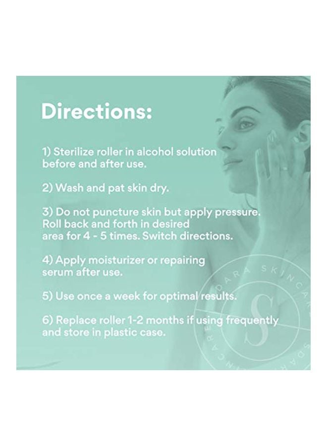 Sdara Skincare - Micro Needle Derma Roller White/Green - Image 1