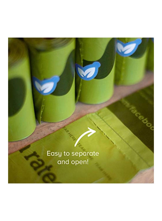 إيرث ريتد أكياس براز الحيوانات من 270 قطعة أخضر - Image 3