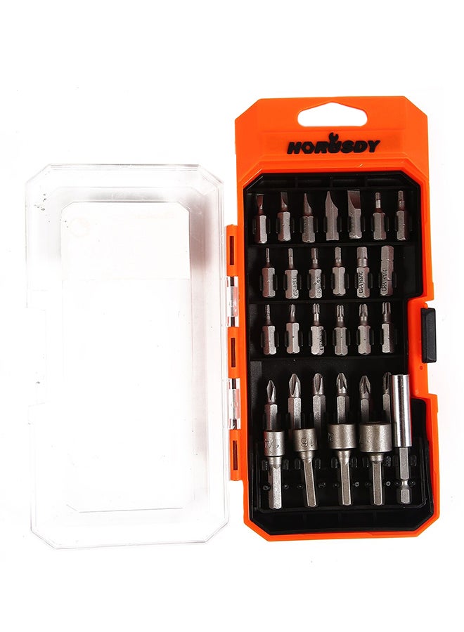 HORUSDY 30-Piece Bits And Nut Drivers Set Silver  - Image 2