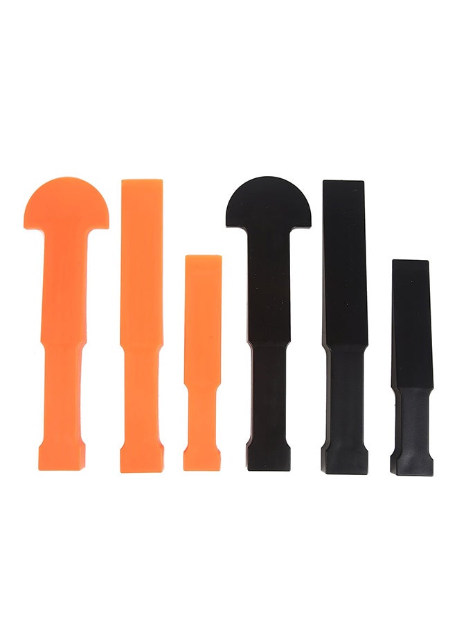 HORUSDY 6-Piece Two Materials Flexible Bar Tool Kit Orange/Black  - Image 1