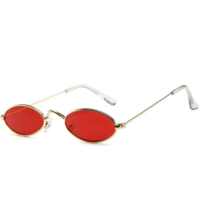 GuangDu - Elliptical Ultra Small Frame Sunglasses - Image 1
