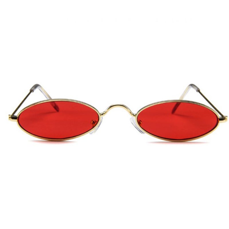 GuangDu - Elliptical Ultra Small Frame Sunglasses - Image 1