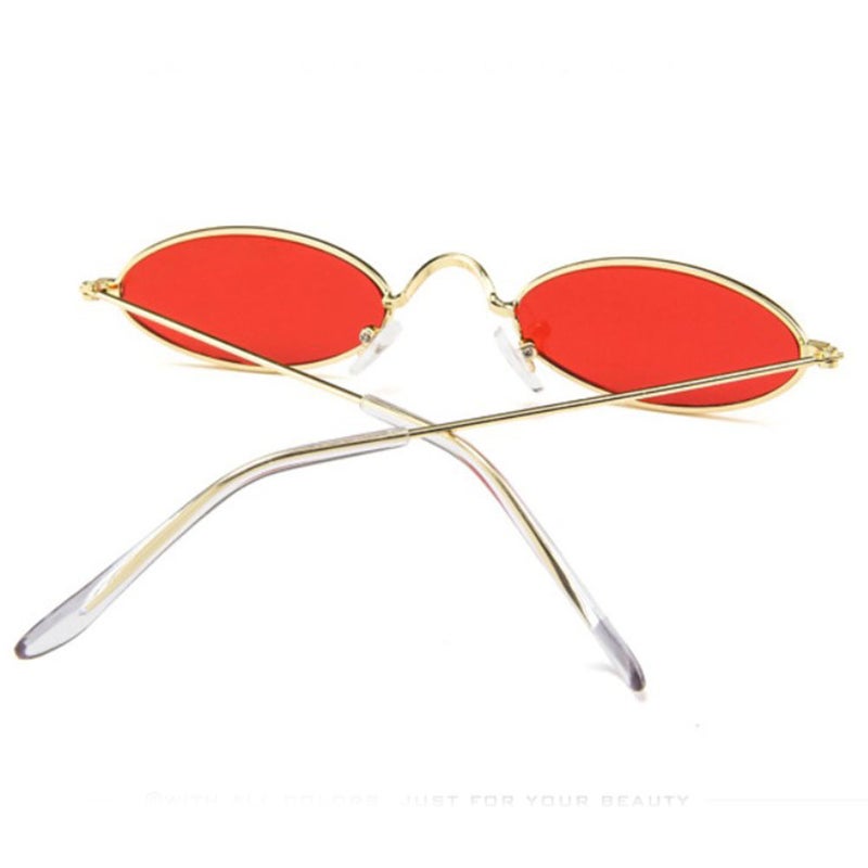 GuangDu - Elliptical Ultra Small Frame Sunglasses - Image 1