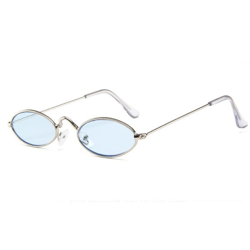 GuangDu - Elliptical Ultra Small Frame Sunglasses - Image 1
