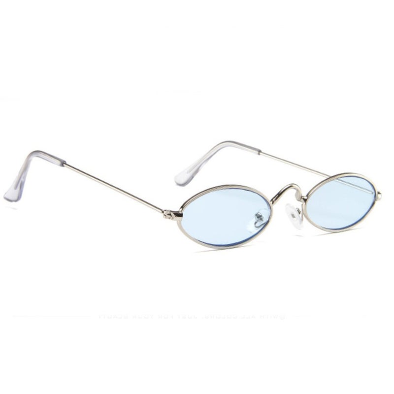 GuangDu - Elliptical Ultra Small Frame Sunglasses - Image 1