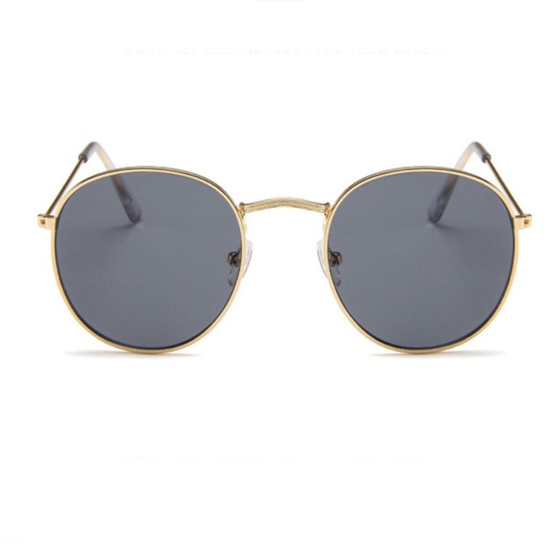 GuangDu - Trend Round Frame Retro Sunglasses - Image 1