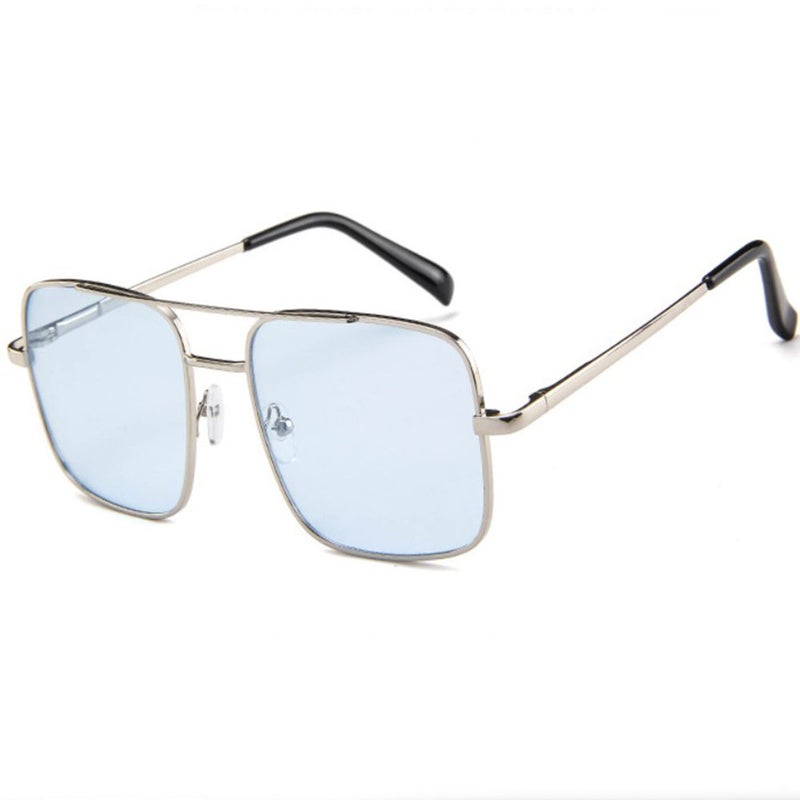 غوانغدو نظارة شمسية كلاسيكية بإطار كبير بلونين - Image 1