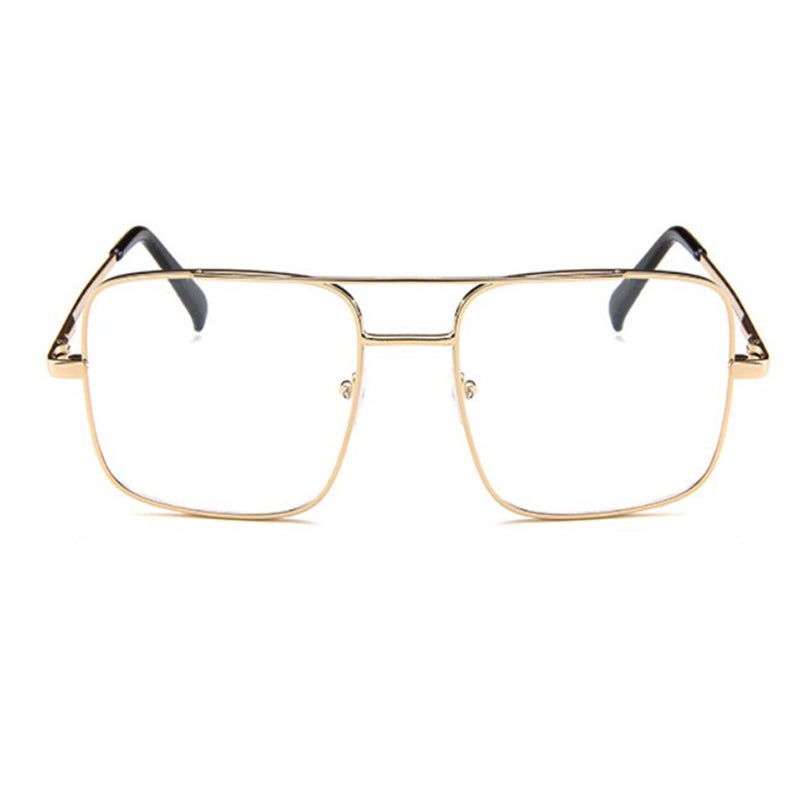 GuangDu - Large Frame Bicolor Retro Sunglasses - Image 1