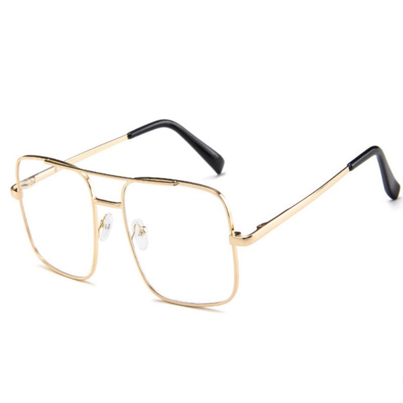 GuangDu - Large Frame Bicolor Retro Sunglasses - Image 1