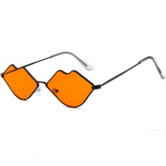 GuangDu Metal Lips Shape Trend Ocean Film Sunglasses  - Image 1