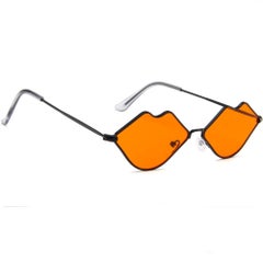 GuangDu Metal Lips Shape Trend Ocean Film Sunglasses  - Image 3