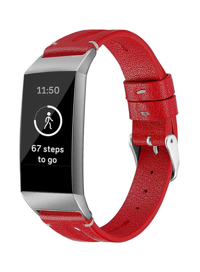 Umiwin Replacement Band Strap For Fitbit Charge 3 L Red  - Image 3