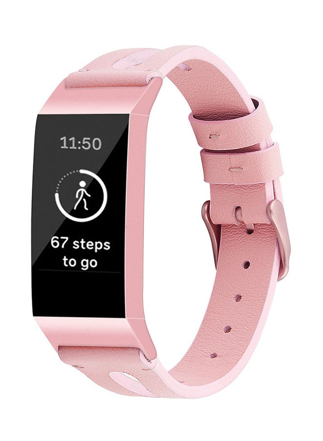 Umiwin Replacement Band Strap For Fitbit Charge 3 S Pink - Image 1
