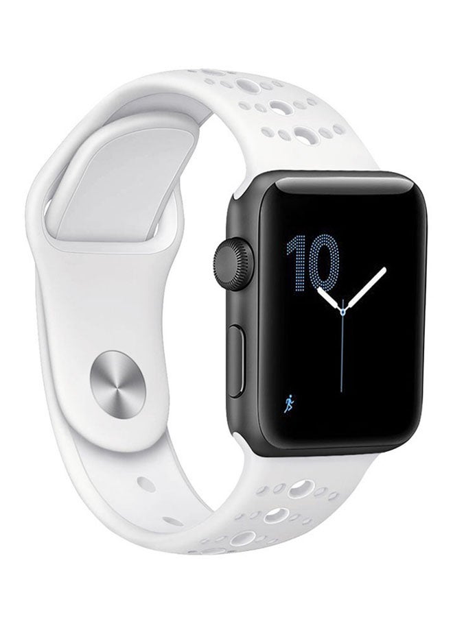 Umiwin Replacement Band Silicone Strap For Apple Watch Series 3/2/1 White  - Image 2