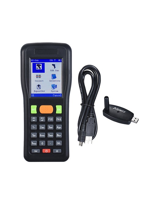 Handheld Wireless & Wired Barcode Scanner PDT Black
