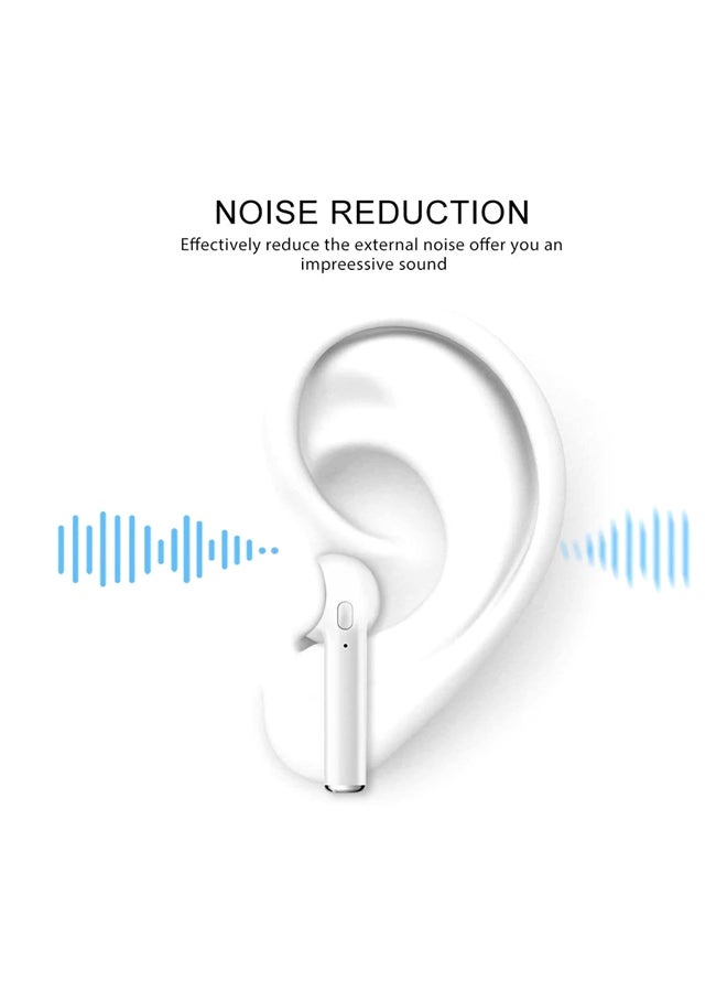 ZIDLI - i7S Twins Mini Bluetooth In-Ear Earphones With Charging Box White - Image 1