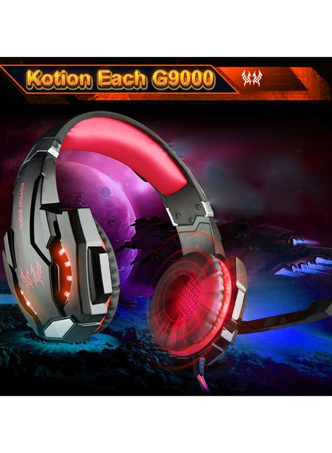KOTION EACH - 3.5mm Gaming Wired Headset Headphones With Mic LED For PS4/PS5/XOne/XSeries/NSwitch/PC - Image 1