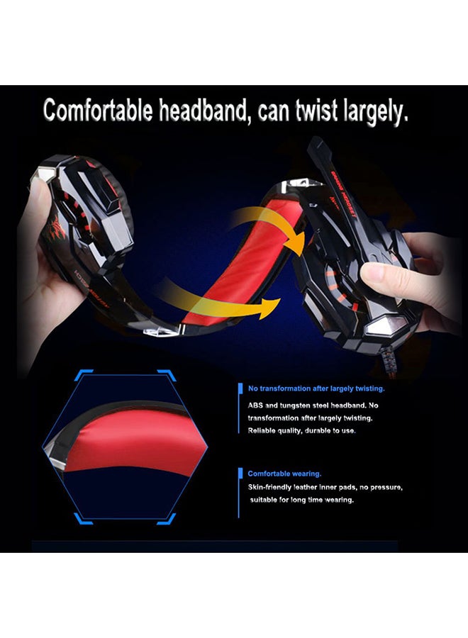KOTION EACH - 3.5mm Gaming Wired Headset Headphones With Mic LED For PS4/PS5/XOne/XSeries/NSwitch/PC - Image 1