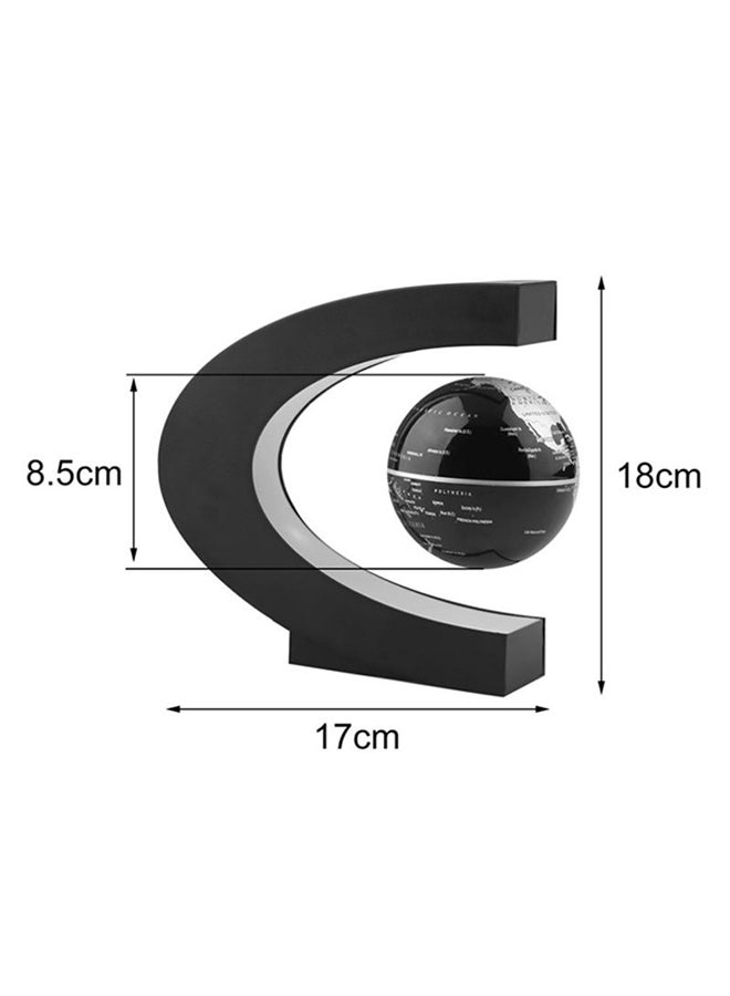 OUTAD C-Shape LED Magnetic Floating Globe Light Black  - Image 5