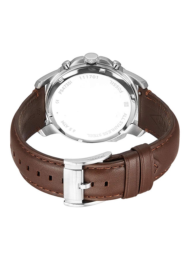FOSSIL - Men's Grant Chronograph Watch FS4735 - Image 1
