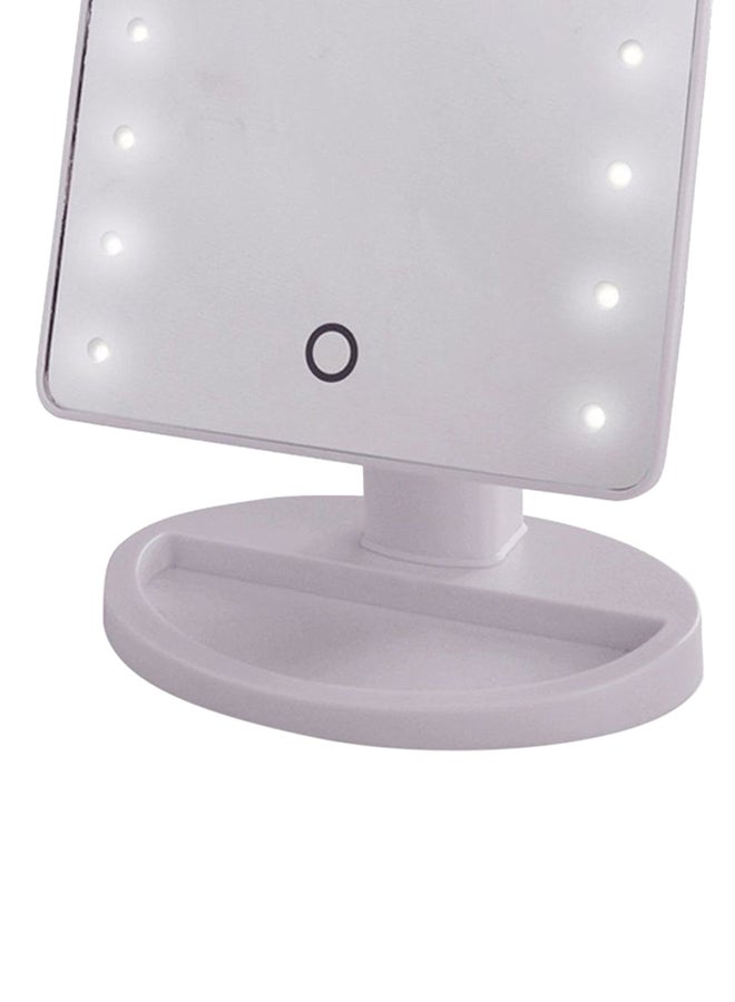 Generic Makeup Mirror With LED Lights Multicolour 22x16cm  - Image 4